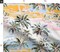 Tropical Summer Retro Boats Palm Trees Hawaiian Nautical Sailboats Coastal Ocean Vacation Custom Printed Fabric by Spoonflower Various Fabrics by the Yard or Fat Quarter